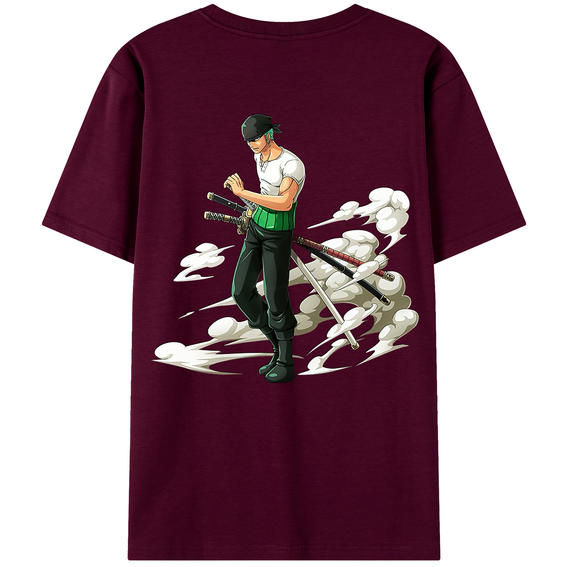 ワンピース ロロノア・ゾロ ONE PIECE Roronoa Zoro レディース半袖Tシャツ(バックプリント)